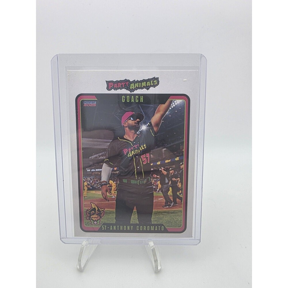 Anthony Coromato Party Animals 2025 Choice Sports Baseball Card Savannah Bananas